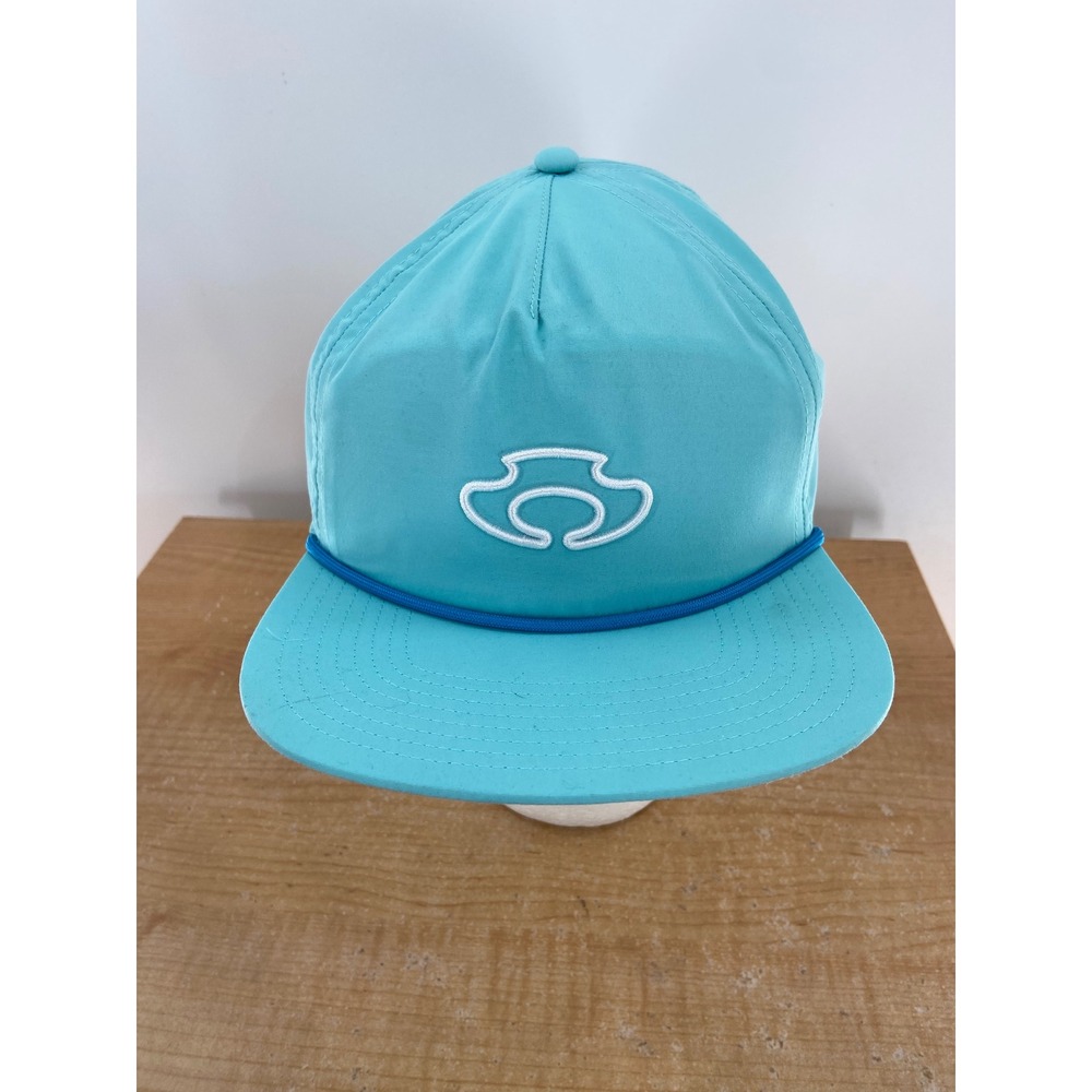 Kings‎ Creek Apparel Mens Turquoise Blue Rope Hat Snapback Flat Bill Logo Cap